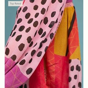 anthropologie eclectic peasant blouse